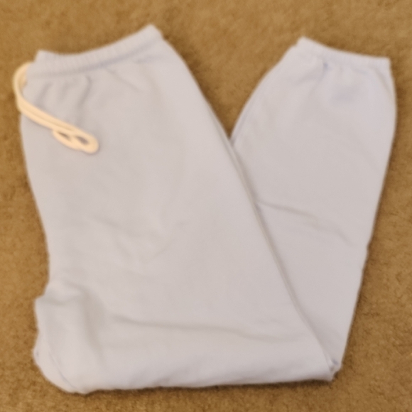 Aerie - Like New Eyelet Blue OTT Fleece Joggers - S - Picture 3 of 6